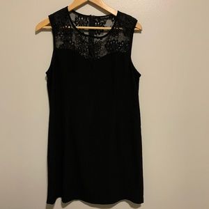 Simple elegant black cocktail dress